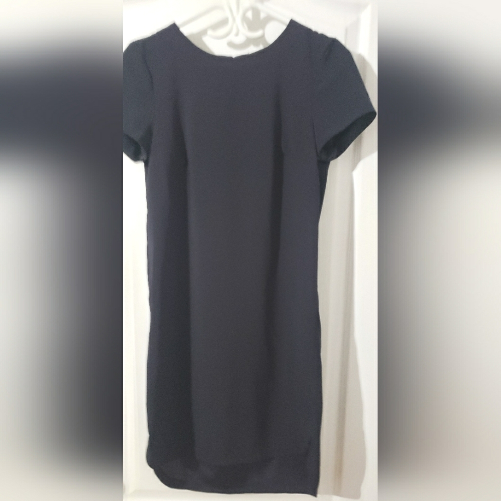 H&M back pleated dress with Peek-a-boo cut out